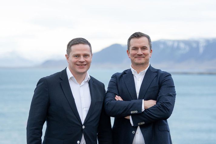 Guðmundur Kristjánsson, stofnandi og starfandi stjórnarformaður Lucinity, og Daníel Pálmason, forstjóri fyrirtækisins. 