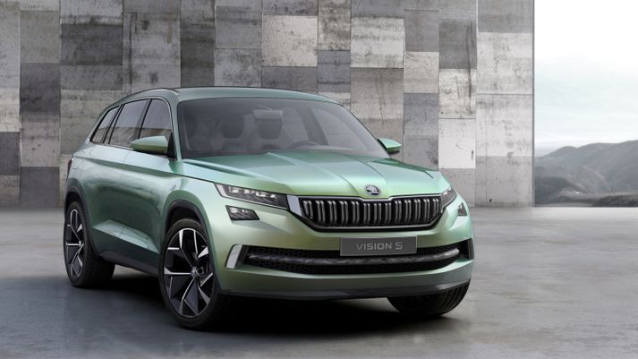 Skoda VisionS tilraunabíllinn.