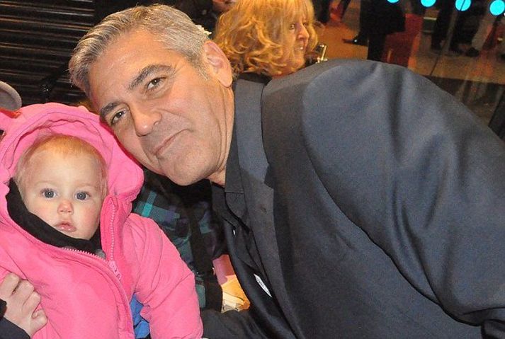 Tyler ásamt George Clooney.