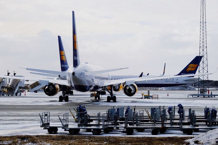 Það er mun minna að gera hjá Icelandair en áður, eins og hjá mörgum flugfélögum um þessar mundir.