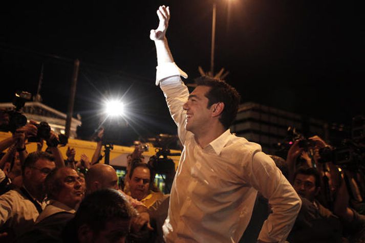 Alexis Tsipras leiðtogi vinstrimanna freistar þess nú að mynda stjórn.