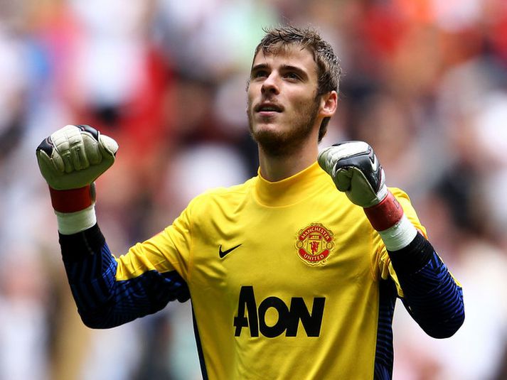 Manchester United hefur unnið alla leiki sem David de Gea hefur spilað.