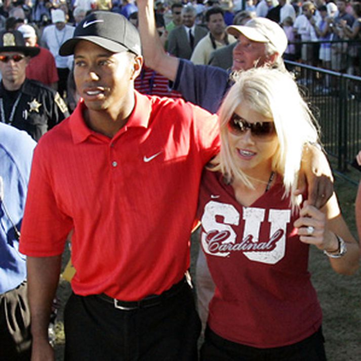 Tiger Woods og Elin Nordegren á góðri stund