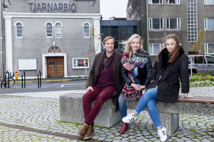 Elma Lísa Gunnarsdóttir, Kristín Pétursdóttir og Þorsteinn Bachmann leikarar.