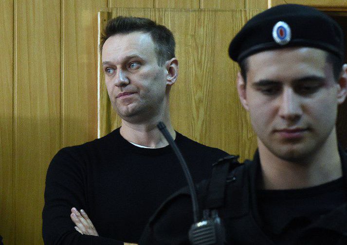 Alexei Navalny í dag.