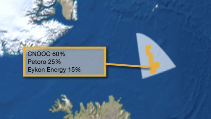 Kínverska ríkisolíufélagið CNOOC er stærsti aðili eina virka sérleyfisins á Drekasvæðinu.