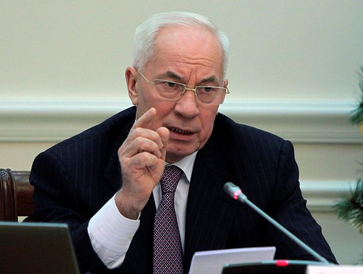 Mykola Azarov, Forsætisráðherra Úkraínu, sagði af sér embætti í morgun.
