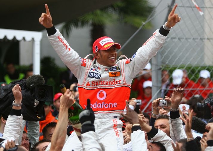 Lewis Hamilton hafði ekki unnið mót frá því í fyrra, en vann öruggan sigur í Búdapest í dag.