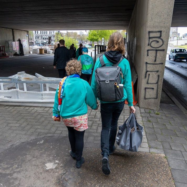 Árný Fjóla Ásmundsdóttir og Daði Freyr Pétursson í Rotterdam.