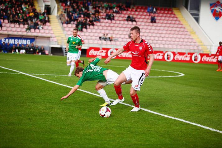 Bjarni Ólafur Eiríksson, leikmaður Vals, hugsar gríðarlega vel um líkamann á sé