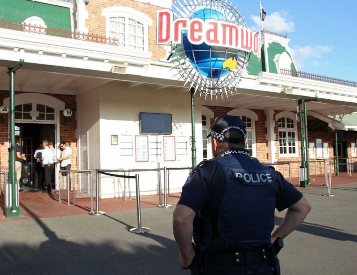 Skemmtigarðurinn Dreamworld er rétt sunnan við Brisbane á austurströnd Ástralíu.