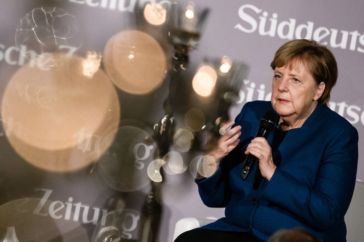 Angela Merkel, kanslari Þýskaland, hefur mögulega einhverjar áhyggjur af efnahagslífi landsins þessa dagana.