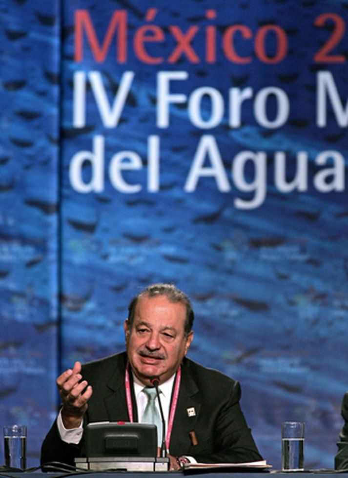 Carlos Slim hefur auðgast mikið á fjarskiptafyrirtækjum
