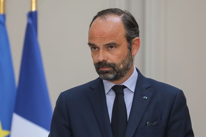 Edouard Philippe er forsætisráðherra Frakklands.