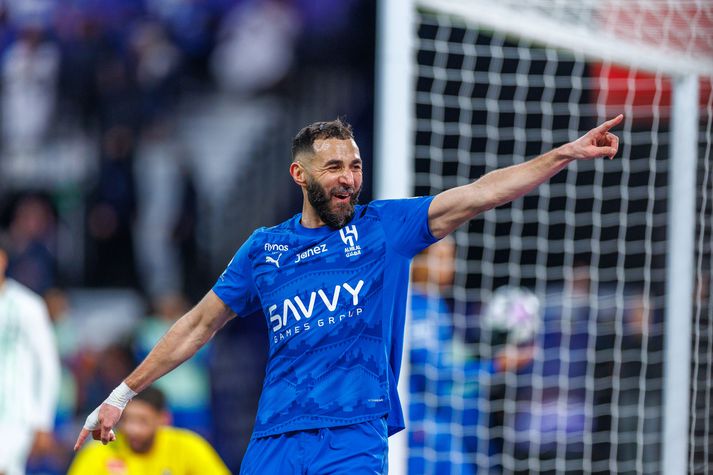 Karim Benzema var keyptur af Al Hilal í janúar. 
