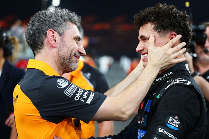 Liðsstjórinn Andrea Stella var ánægður með Norris.