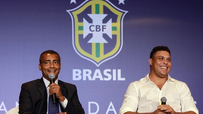 Gömlu kempurnar Romario og Ronaldo.