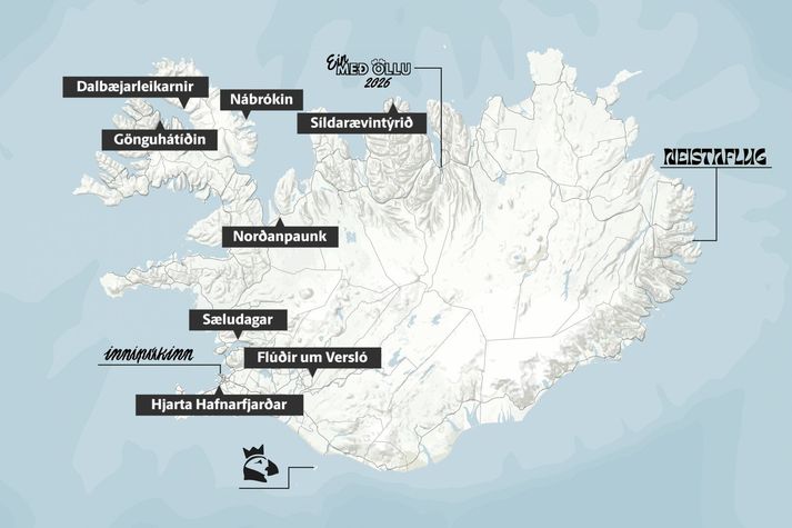 Það virðist heldur meira að gera á vestanverðu landinu um helgina.