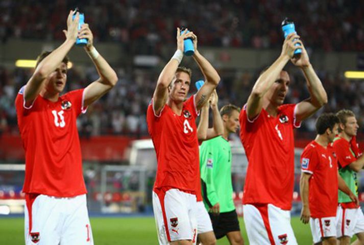 Austurríkismenn unnu frækinn 3-1 sigur á Frökkum í kvöld