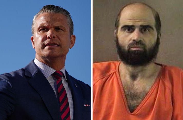 Pete Hegseth sagði í dag að gengið yrði úr skugga að fólk myndi geta horft á það þegar Nidal Malik Hasan verður skotinn til bana af aftökusveit í desember.