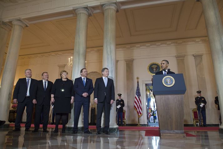 „Það eru greinilega margir á Íslandi sem heita Guðmundur,“ sagði Obama í gamansömum tón.