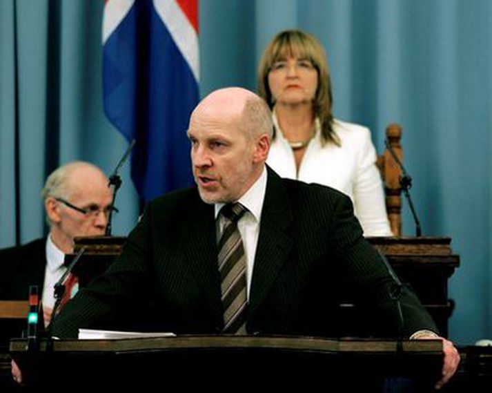 Steingrímur J. Sigfússon, efnahags- og viðskiptaráðherra og fyrrverandi fjármálaráðherra.