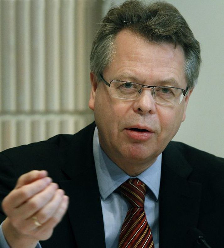 Már Guðmundsson seðlabankastjóri á kynningarfundi í Seðlabankanum í gær.