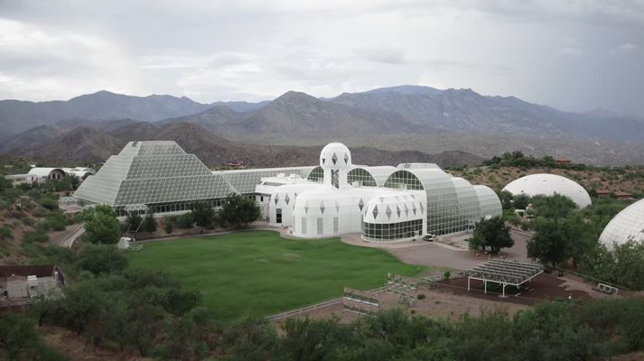 Biosphere 2 í Arizona. 