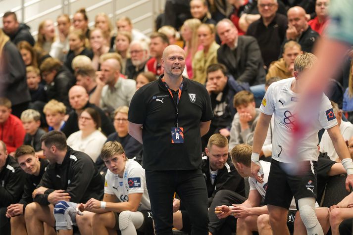 Sigursteinn Arndal, þjálfari FH, var ánægður með sína menn. 