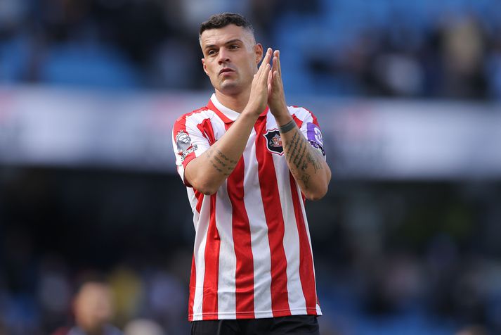 Granit Xhaka eftir leik Sunderland gegn Manchester City í gær
