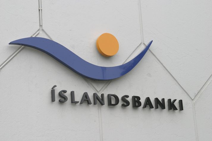 Merki gamla Íslandsbanka.