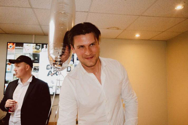 Benedikt Bjarnason lét sig ekki vanta í afmælispartý Studioek