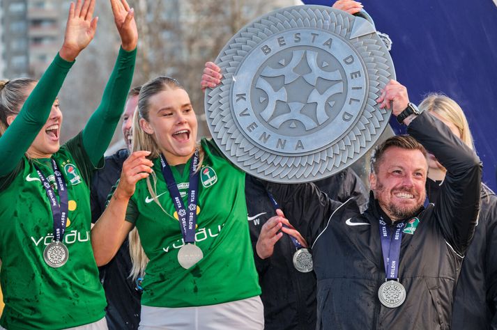 Nik Chamberlain kvaddi Breiðablik eftir að hafa komið liðinu í átta liða úrslit Evrópubikars kvenna í fótbolta.