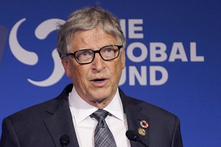 Auðjöfurinn Bill Gates vill ekki að hægt verði að segja um hann að hann hafi dáið ríkur.