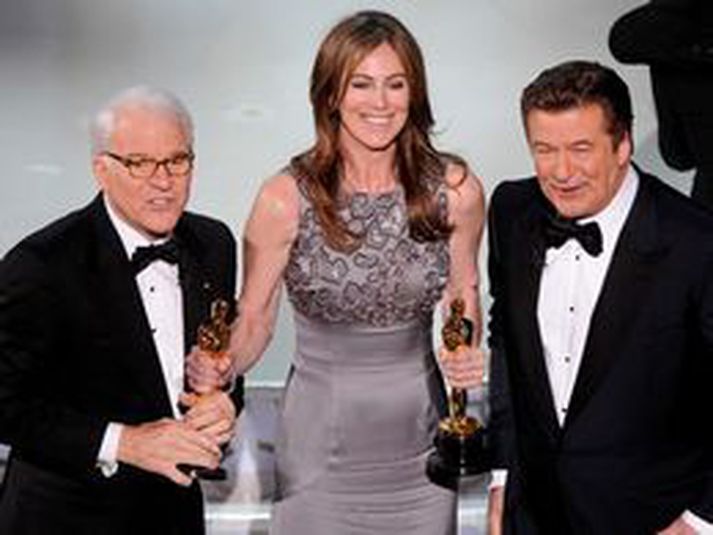 Hin 58 ára gamla Kathryn Bigelow var áberandi á Óskarnum í ár.