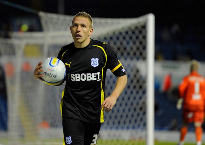 Craig Bellamy í leiknum í kvöld.