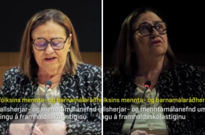 Inga sló á létta strengi. 