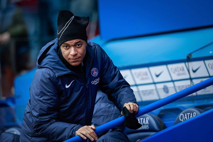 Kylian Mbappe hitar upp á Parc des Princes en kom ekki við sögu í leiknum fyrr en á 73. mínútu.