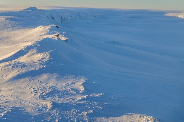 Úr Grímsvötnum. Myndin er tekin í desember á síðasta ári þegar síðast hljóp.