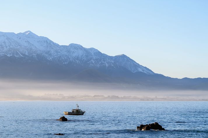 Kaikoura er vinsæll staður til hvalaskoðunar.