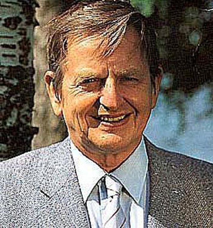 Olof Palme, fyrrverandi forsætisráðherra Svíþjóðar.