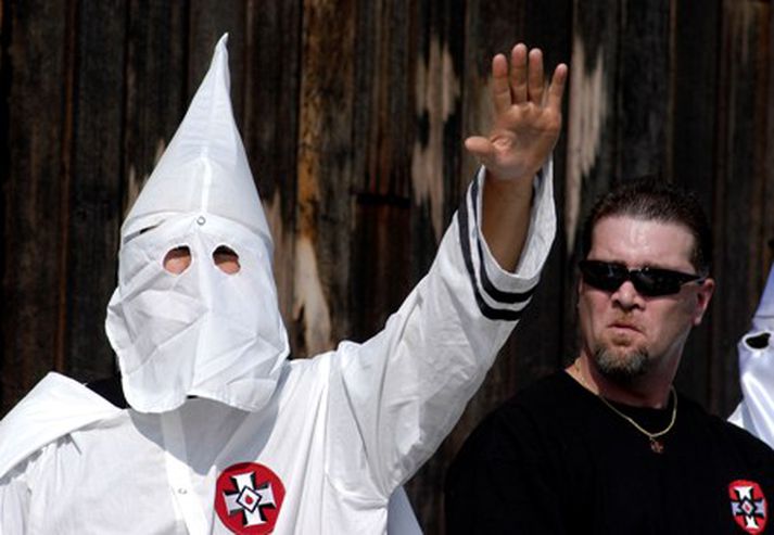 Meðlimur Ku Klux Klan í Bandaríkjunum.