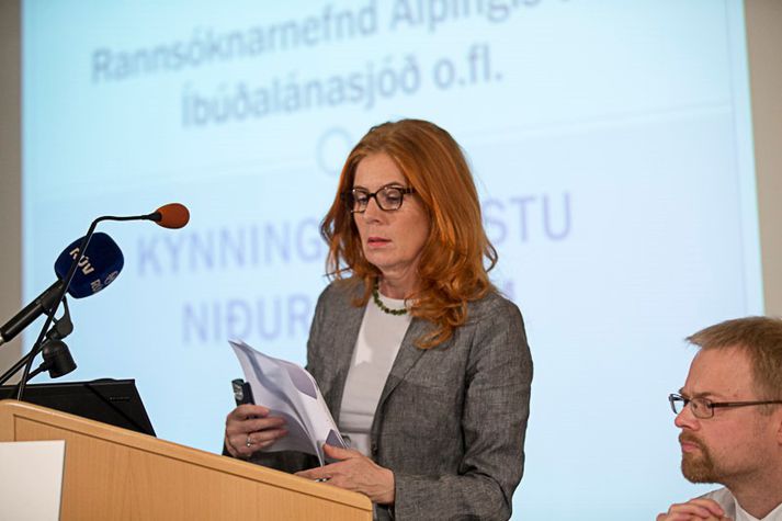 Kirstín Flygenring hagfræðingur kynnir niðurstöður nefndarinnar í dag.