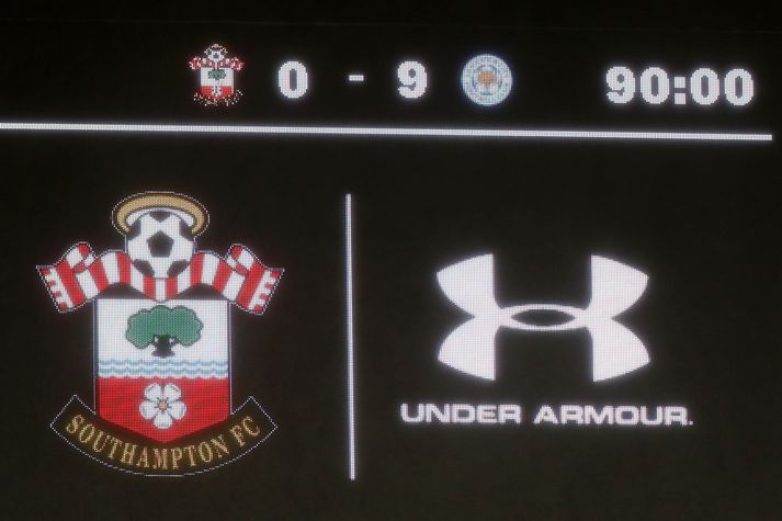 Southampton hefur aldrei tapað stærra en gegn Leicester City í gær.