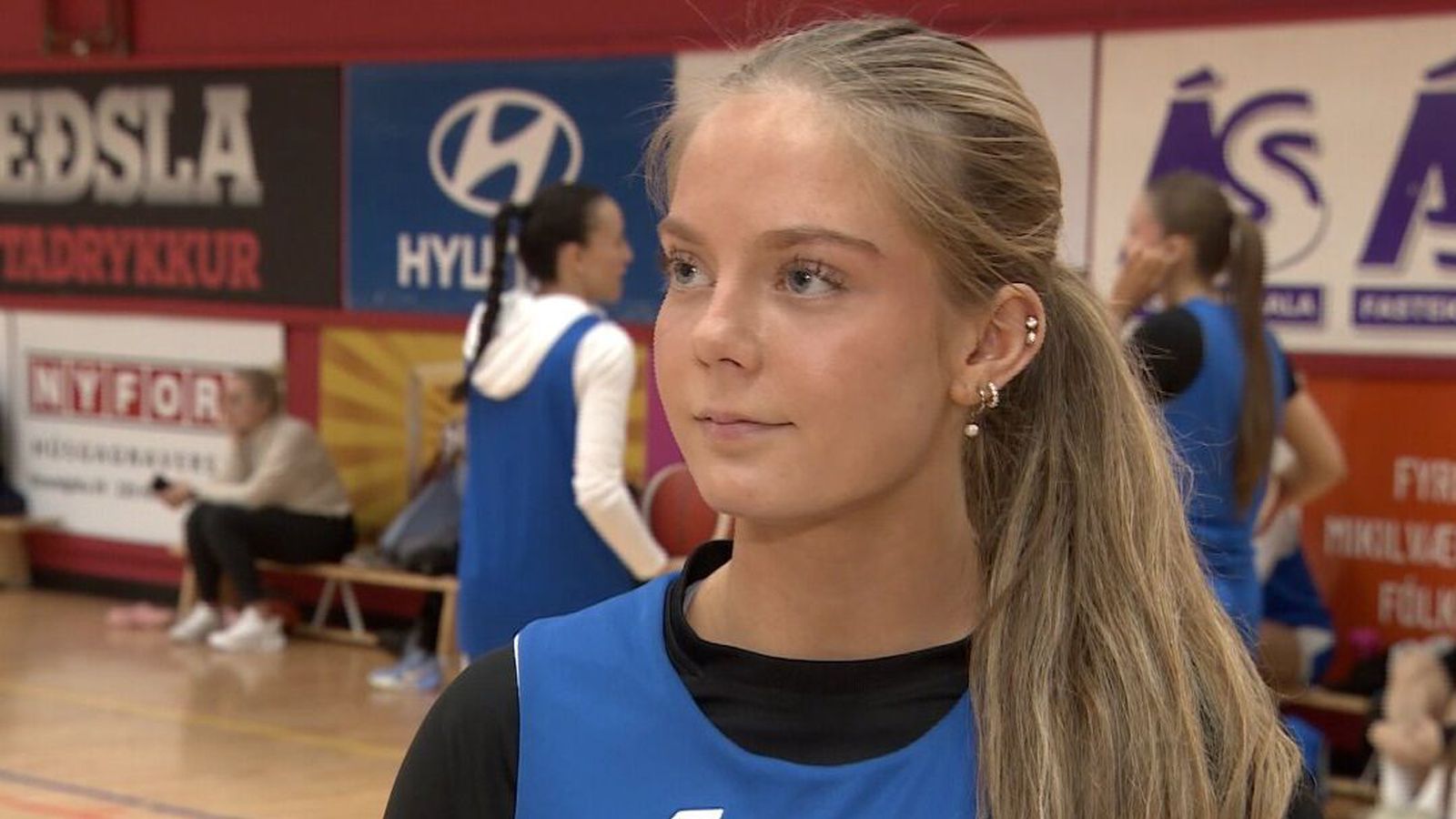 Rebekka Rut spilar fyrsta lands­leikinn í kvöld