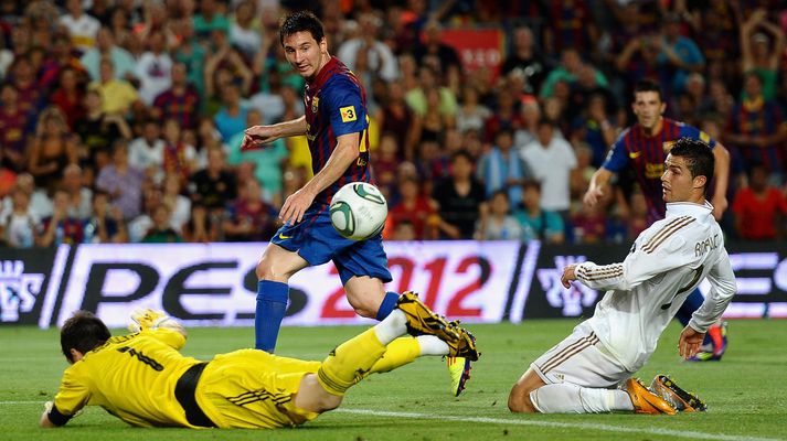 Cristiano Ronaldo og Lionel Messi.
