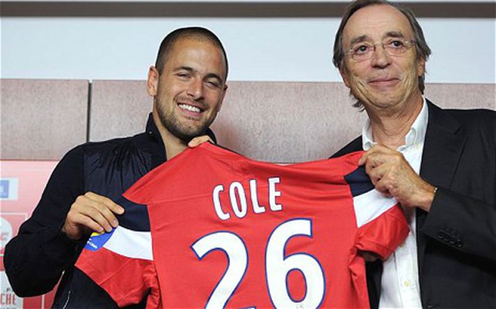 Joe Cole þegar hann gekk til liðs við Lille.