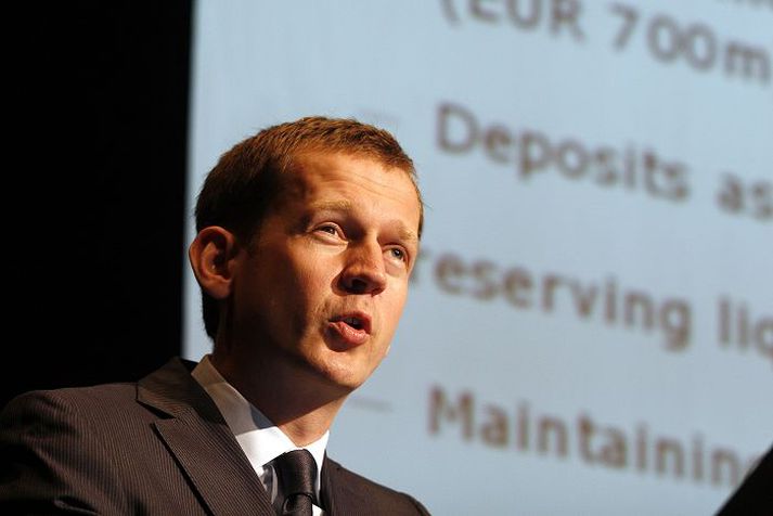 Hreiðar Már Sigurðsson forstjóri Kaupþing afkomukynning 2Q08 höfuðstöðvar Kaupþing Borgartún