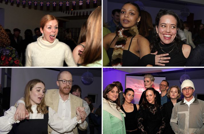 Sviðshöfundar klæddu sig í þjóðleg klæði og blótuðu þorrann í byrjun góu. 