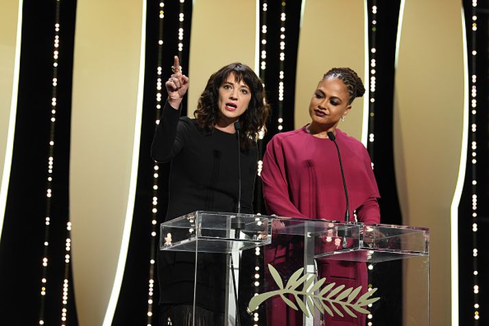 Ræða Argento vakti mikla athygli á lokakvöldi kvikmyndahátíðarinnar í Cannes.